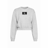 Calvin Klein Long Sleeve Lounge Sweatshirt Grey Heather Дамски пижами