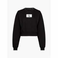 Calvin Klein Long Sleeve Lounge Sweatshirt Black Дамски пижами