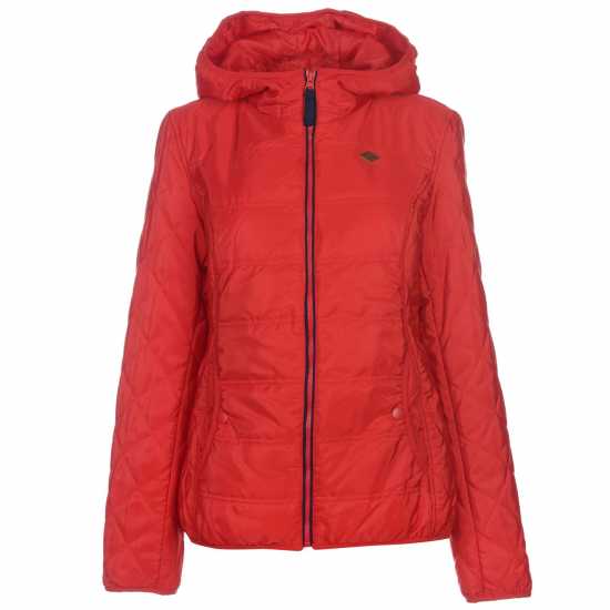 Lee Cooper Дамско Яке С Качулка Casual Hooded Jacket Ladies Red Дамски якета и палта