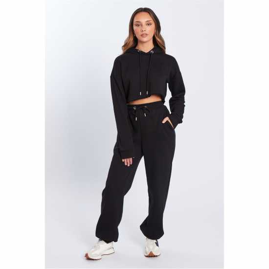 Дамски суичъри и блузи с качулки Be You You Crop Hoodie Ld Черно Be You You Crop Hoodie Ld Черно Дамски суичъри и блузи с качулки