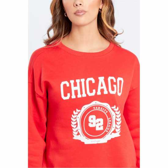 Be You American Sweatshirt Womens Чикаго Дамски пуловери