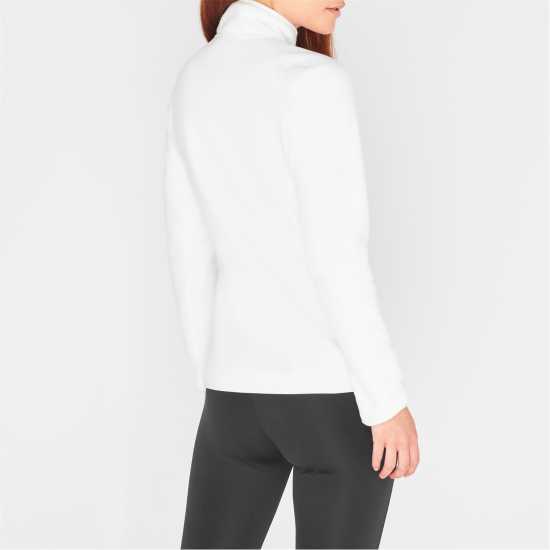 The North Face 100 Glacier Quarter Zip Fleece Womens Бял Пясък Дамски полар