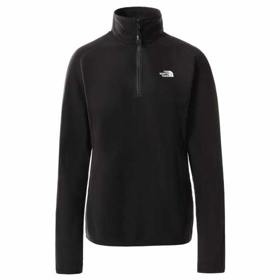 Дамски полар The North Face 100 Glacier Quarter Zip Fleece Womens Черно ТНФ The North Face 100 Glacier Quarter Zip Fleece Womens Черно ТНФ Дамски полар
