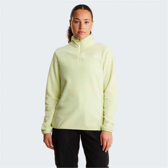 The North Face 100 Glacier 1/4 Zip Fleece Womens Lemon Mist 