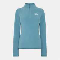 Дамски полар The North Face 100 Glacier Quarter Zip Fleece Womens Stormy Blue The North Face 100 Glacier Quarter Zip Fleece Womens Stormy Blue Дамски полар