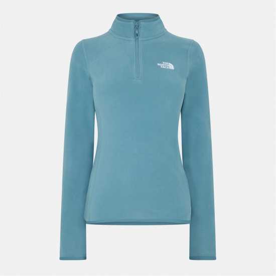 The North Face 100 Glacier Quarter Zip Fleece Womens Stormy Blue Дамски полар