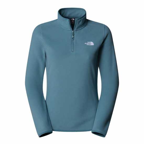 Дамски полар The North Face 100 Glacier Quarter Zip Fleece Womens Бурно синьо The North Face 100 Glacier Quarter Zip Fleece Womens Бурно синьо Дамски полар