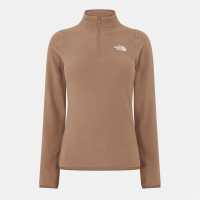 The North Face 100 Glacier Quarter Zip Fleece Womens Latte Дамски полар