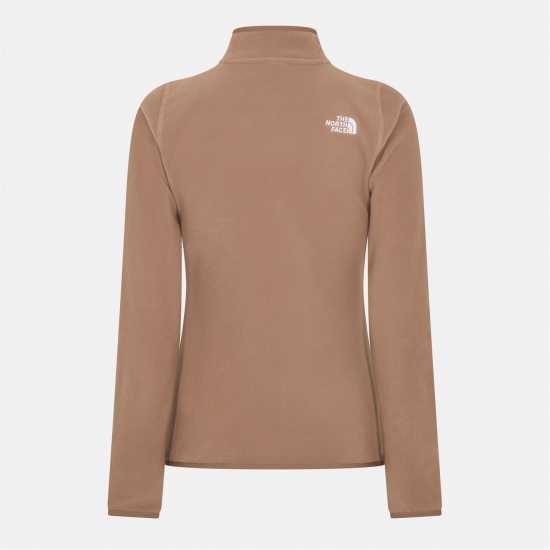 The North Face 100 Glacier Quarter Zip Fleece Womens Latte Дамски полар