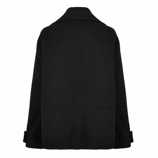 Biba Връхно Палто Women's  Scarf Long Sleeve Button Overcoat  