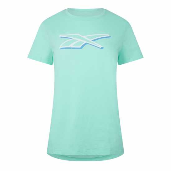 Дамски тениски и фланелки Reebok Vctr Grphc T Ld99 Ванилово синьо Reebok Vctr Grphc T Ld99 Ванилово синьо Дамски тениски и фланелки