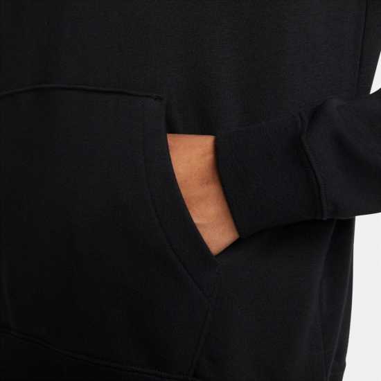 Nike Sportswear Essential Fleece Pullover Hoodie Womens Black/White Дамски суичъри и блузи с качулки
