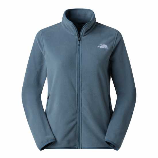 The North Face 100 Glacier Full-Zip Fleece Womens Granite Grey The North Face 100 Glacier Full-Zip Fleece Womens Granite Grey