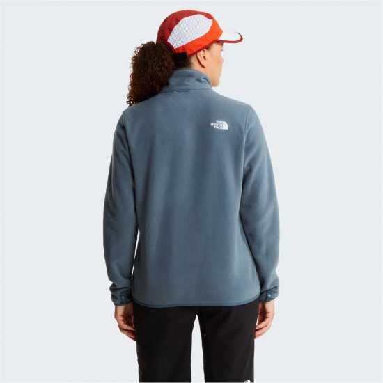 The North Face 100 Glacier Full-Zip Fleece Womens Granite Grey The North Face 100 Glacier Full-Zip Fleece Womens Granite Grey