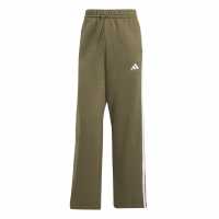 Adidas Essentials Wide Leg Fleece Pant Womens Олива 
