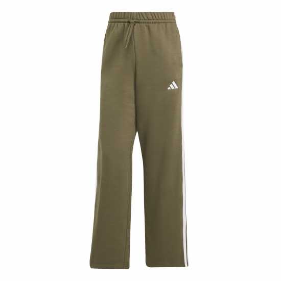 Adidas Essentials Wide Leg Fleece Pant Womens Олива 