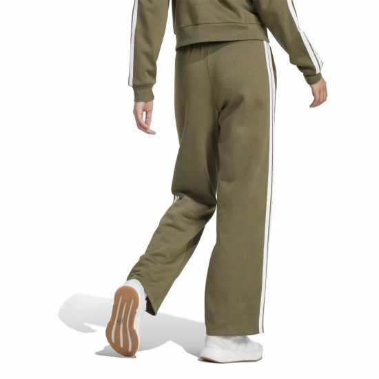 Adidas Essentials Wide Leg Fleece Pant Womens Олива 