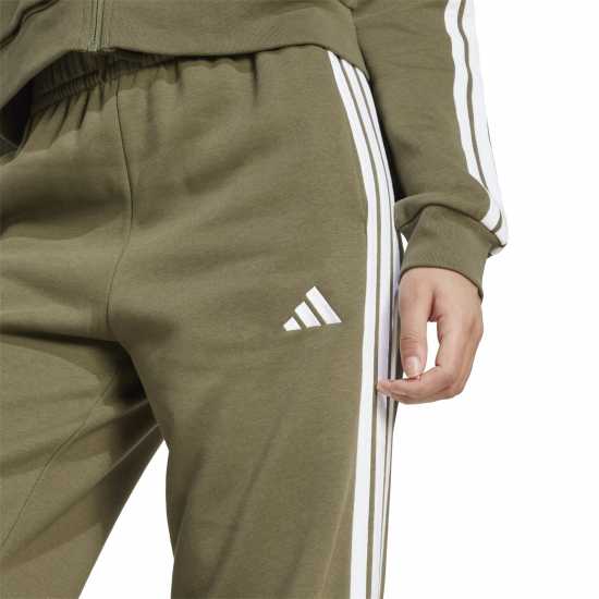 Adidas Essentials Wide Leg Fleece Pant Womens Олива 