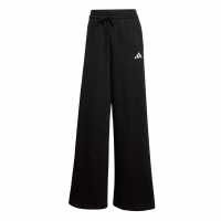 Adidas Essentials Wide Leg Fleece Pant Womens Черно/Бяло WL 