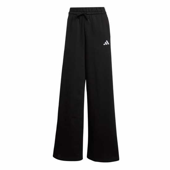 Adidas Essentials Wide Leg Fleece Pant Womens Черно/Бяло WL 