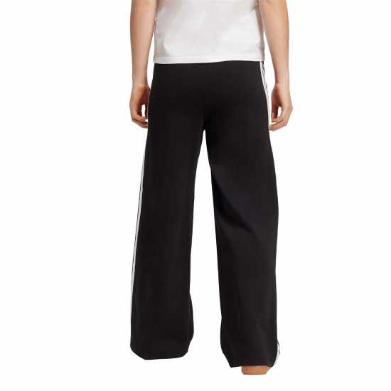 Adidas Essentials Wide Leg Fleece Pant Womens Черно/Бяло WL 
