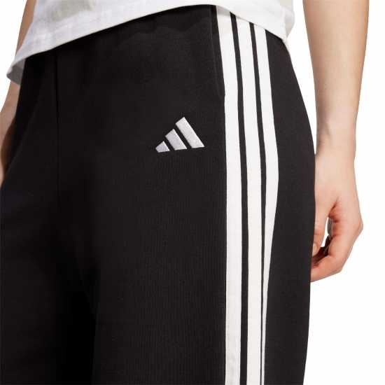 Adidas Essentials Wide Leg Fleece Pant Womens Черно/Бяло WL 