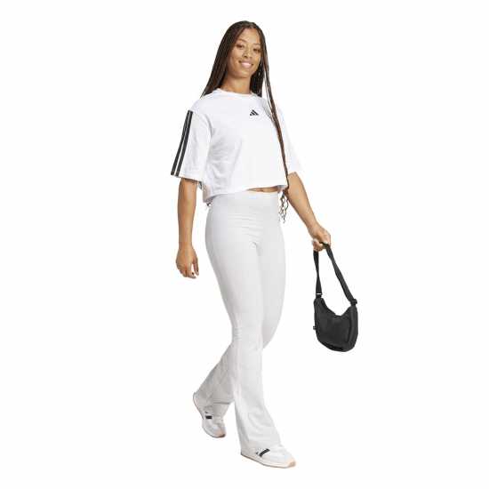 Adidas Essentials Logo Flared Leggings Womens Adidas Essentials Logo Flared Leggings Womens