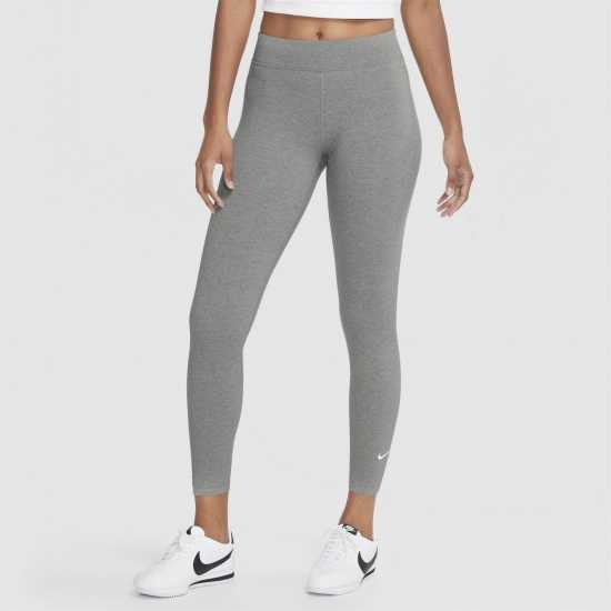 Nike Sportswear Essential 7/8 Mid-Rise Leggings Womens Grey Дамско трико и клинове