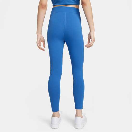 Nike Sportswear Essential 7/8 Mid-Rise Leggings Womens Star Blue/Sail Дамско трико и клинове