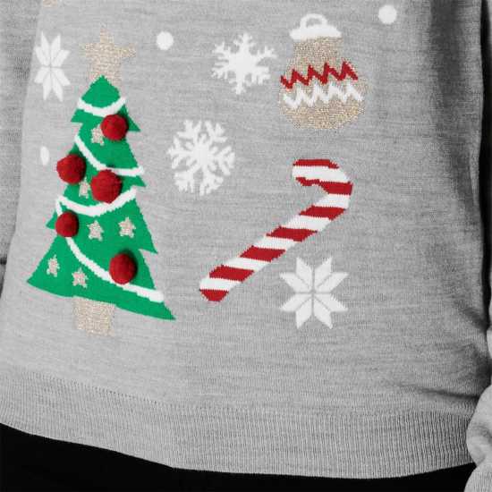 Дамски Коледен Пуловер Threadbare Christmas Jumper Ladies  Коледни пуловери
