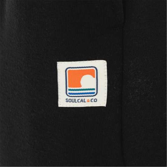 Дамски долнища на анцуг Soulcal Womens Fleece Jogger Черно Soulcal Womens Fleece Jogger Черно Дамски долнища на анцуг