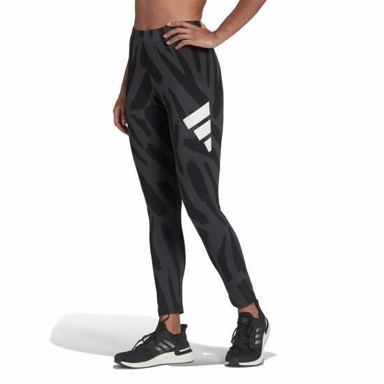 Adidas Future Icons Feel Fierce Graphic Leggings Womens  Дамски клинове за фитнес