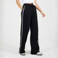 Brave Soul Bs Womens Wide Leg Jogger With Side Stripe Detail  