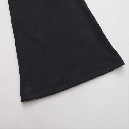 La Gear Crossover-Waist Flared Leggings Womens Black La Gear Crossover-Waist Flared Leggings Womens Black