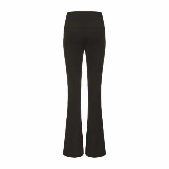 La Gear Crossover-Waist Flared Leggings Womens Brown La Gear Crossover-Waist Flared Leggings Womens Brown