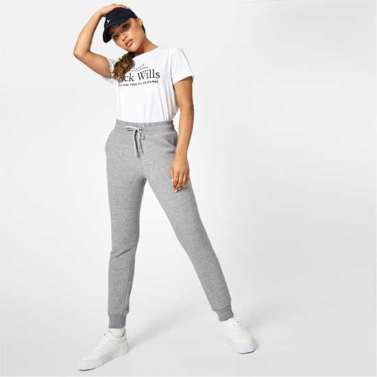 Дамски долнища на анцуг Jack Wills Astbury Pheasant Logo Joggers Сив марл Jack Wills Astbury Pheasant Logo Joggers Сив марл Дамски долнища на анцуг
