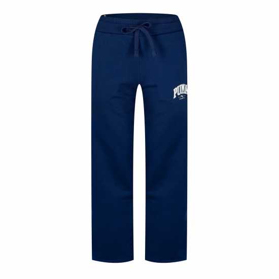 Puma Squad Wide Leg Pants Fl Joggers Womens Персийско синьо Дамски долнища на анцуг