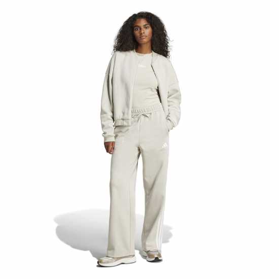 Дамски долнища на анцуг Adidas Essentials 3-Stripes Open-Hem Fleece Joggers Womens Adidas Essentials 3-Stripes Open-Hem Fleece Joggers Womens Дамски долнища на анцуг