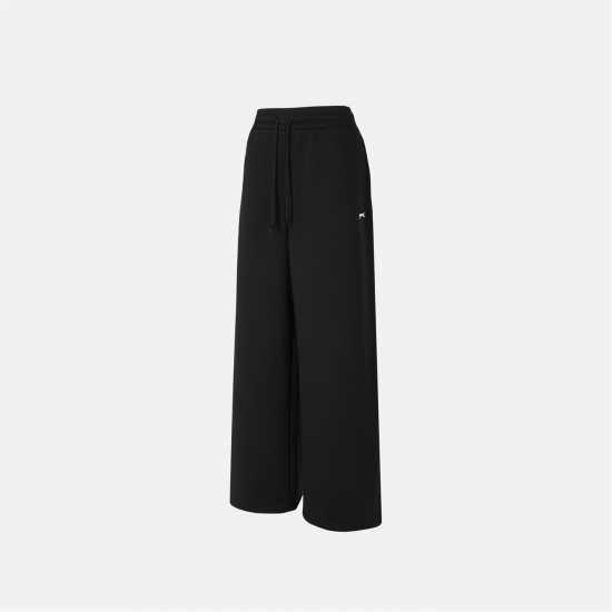 Slazenger Wide Leg Pant Womens Black Дамски долнища на анцуг