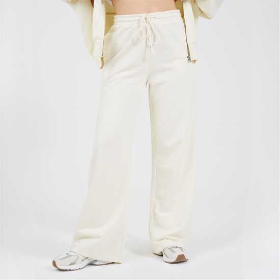 Brave Soul Bs Womens Wide Leg Cream Jogger  