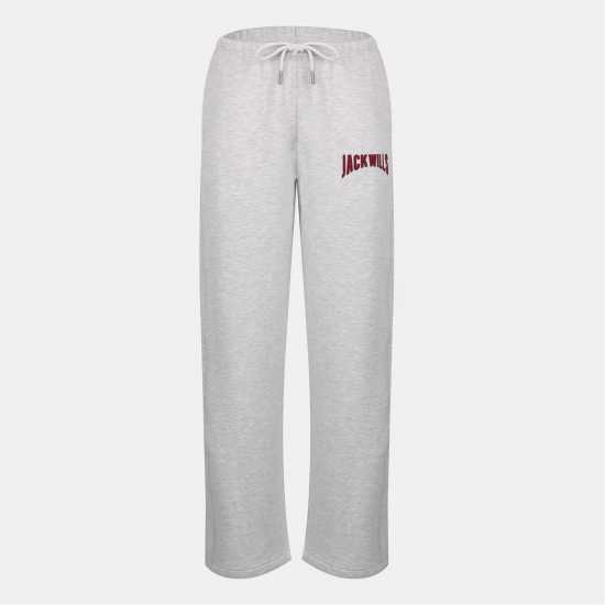 Jack Wills Varsity Wl Pant Ld54 Ice Grey Marl Дамски долнища на анцуг
