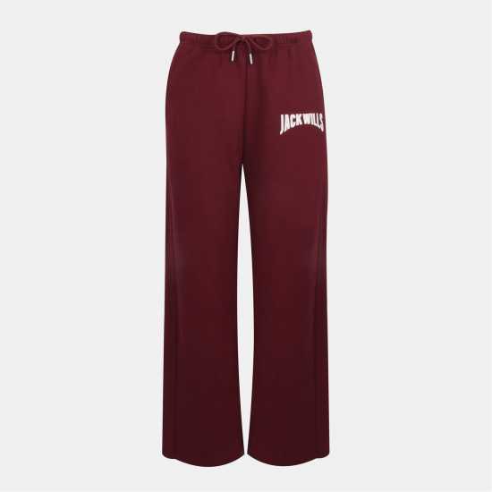 Jack Wills Varsity Wl Pant Ld54 Burgundy Дамски долнища на анцуг