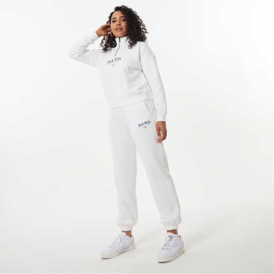 Jack Wills Bayton Relaxed Joggers Винтажно бяло Дамски долнища на анцуг