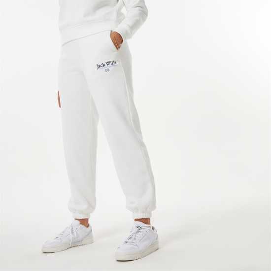 Jack Wills Bayton Relaxed Joggers Винтажно бяло Дамски долнища на анцуг