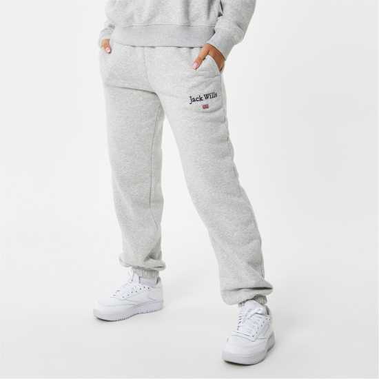 Дамски долнища на анцуг Jack Wills Bayton Relaxed Joggers Сив марл Jack Wills Bayton Relaxed Joggers Сив марл Дамски долнища на анцуг