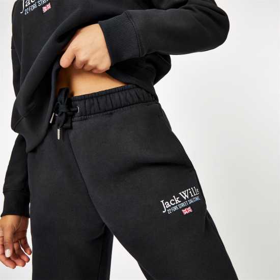 Дамски долнища на анцуг Jack Wills Bayton Relaxed Joggers Черно Jack Wills Bayton Relaxed Joggers Черно Дамски долнища на анцуг