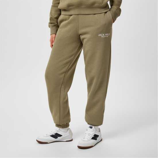 Jack Wills Bayton Relaxed Joggers Светло кахи Дамски долнища на анцуг