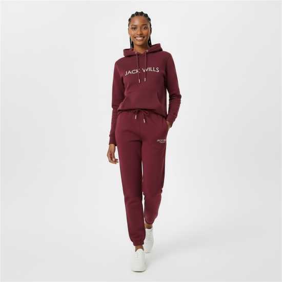 Jack Wills Bayton Relaxed Joggers Womens Бордово Jack Wills Bayton Relaxed Joggers Womens Бордово