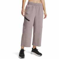 Under Armour Women's Cropped Open Hem Fleece Joggers Gray 