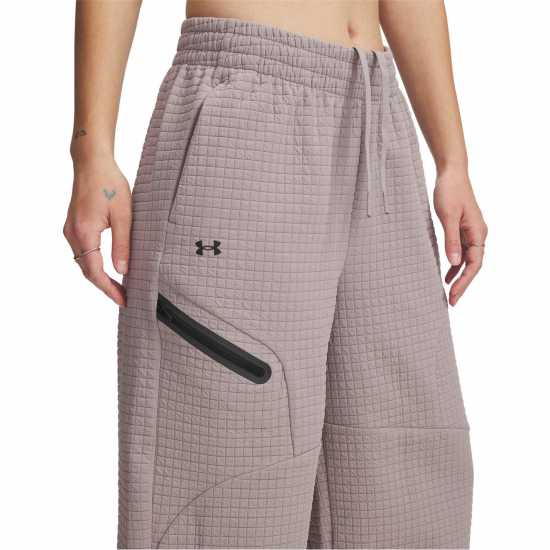 Under Armour Women's Cropped Open Hem Fleece Joggers Gray 